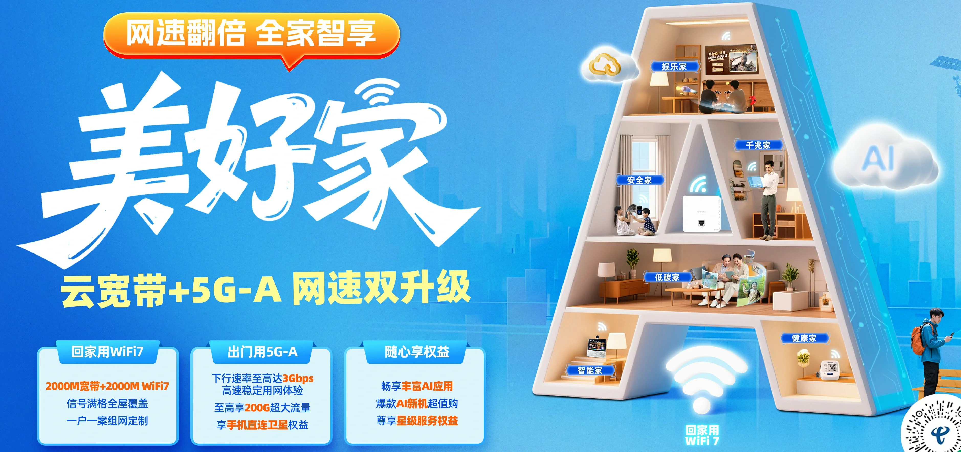 中国电信 蓝田县电信宽带 宽带套餐